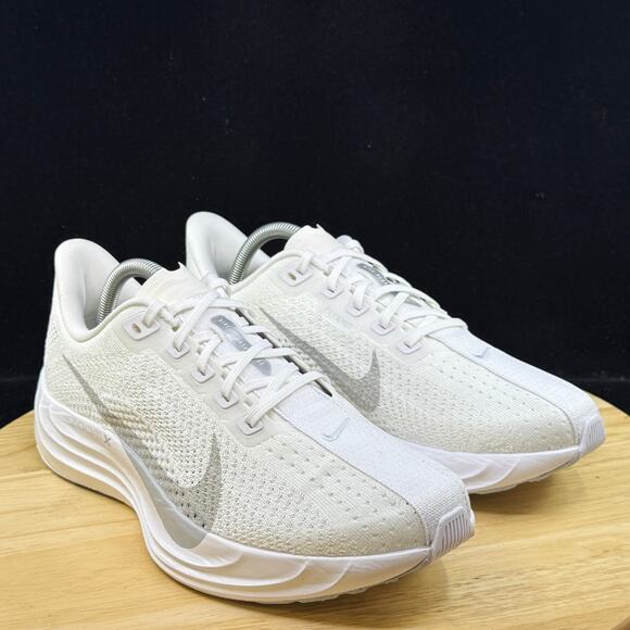 Mens Size 8.5 Nike Pegasus Plus White Wolf Grey Running Shoes FQ7262 102 NEW - Picture 5 of 10